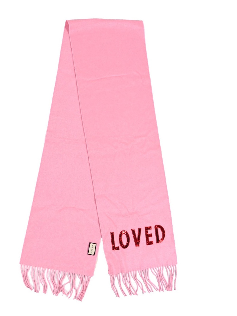 Gucci Pink Silk Cashmere Scarf